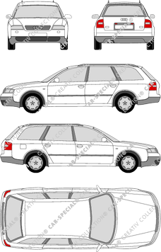 Audi A6 Avant combi, 1997–2000 (Audi_012)