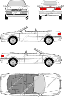 Audi Cabrio, Descapotable, 2 Doors (1991)