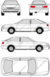 Audi Coupé, 89Q, Coupé, 3 Doors (1991)