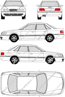 Audi S6, Q1, Limousine, 4 Doors (1994)