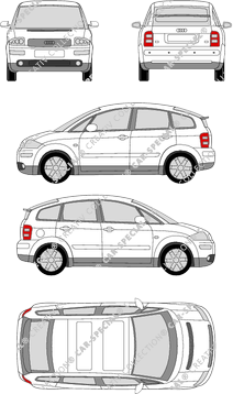 Audi A2 Kombilimousine, 2000–2005 (Audi_020)