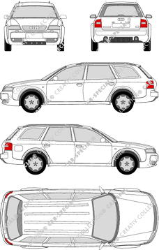 Audi A6 station wagon, 2001–2005 (Audi_021)