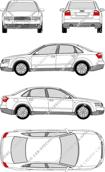 Audi A4 Limousine, 2000–2004 (Audi_023)