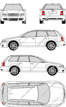 Audi RS4 Avant combi, 2000–2001 (Audi_024)