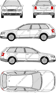 Audi A4 Avant Kombi, 2001–2004 (Audi_025)