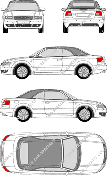 Audi A4, cabriolet, 2 Doors (2001)