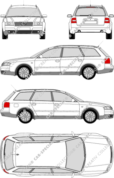 Audi A6 Avant Station wagon, 1998–2001 (Audi_027)
