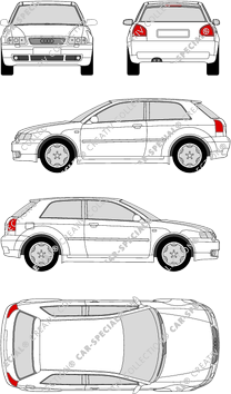 Audi S3, Kombilimousine, 3 Doors (2001)