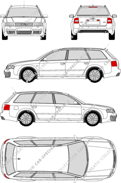 Audi RS6 Avant station wagon, 2002–2008 (Audi_031)