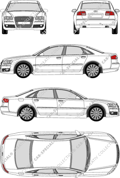 Audi A8 limusina, 2004–2010 (Audi_038)