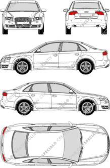 Audi A4 limusina, 2004–2007 (Audi_041)