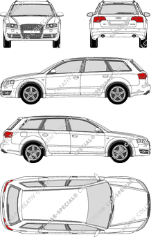 Audi A4 Avant break, 2004–2008 (Audi_042)