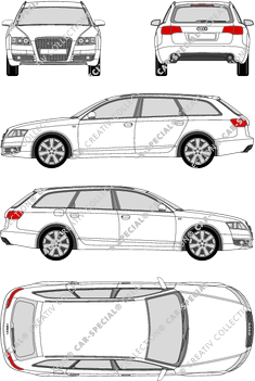 Audi A6 Avant combi, 2005–2008 (Audi_043)