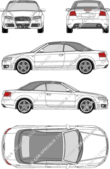 Audi RS4, cabriolet, 2 Doors (2006)