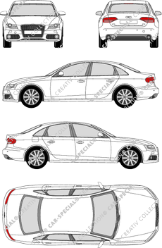 Audi A4 limusina, 2007–2012 (Audi_058)