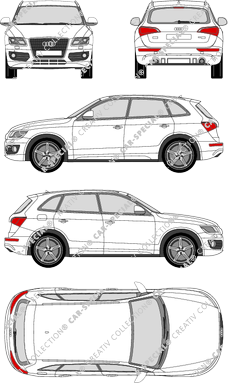 Audi Q5 Station wagon, 2008–2016 (Audi_061)