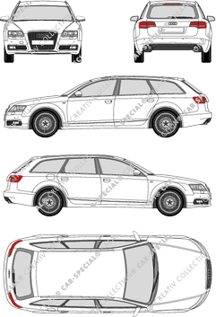 Audi A6 Avant Station wagon, 2009–2011 (Audi_065)