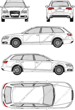 Audi A6 Avant station wagon, 2009–2011 (Audi_065)