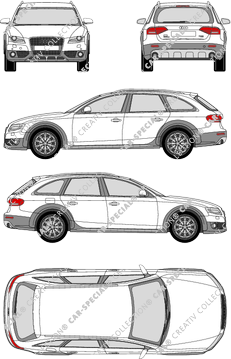 Audi A4 Station wagon, 2009–2016 (Audi_066)