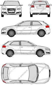 Audi A3 Hatchback, 2003–2012 (Audi_067)