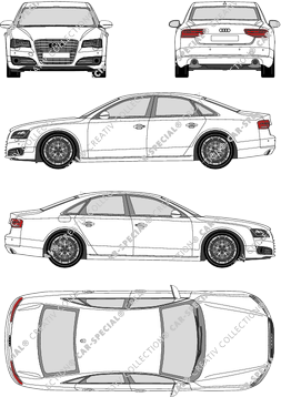 Audi A8, berlina, 4 Doors (2010)