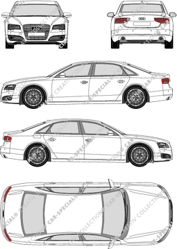 Audi A8 Limousine, 2011–2013 (Audi_078)