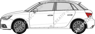 Audi A1 Sportback Hayon, 2012–2015
