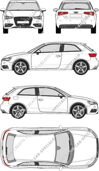 Audi A3, Kombilimousine, 3 Doors (2012)