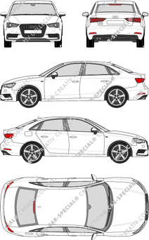 Audi A3 limusina, 2013–2016 (Audi_086)