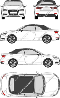 Audi A3, Cabriolet, 2 Doors (2013)