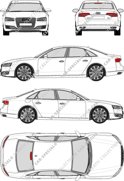Audi A8 limusina, 2014–2018 (Audi_088)