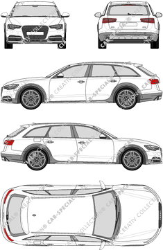 Audi A6 Allroad Quattro, Allroad Quattro, Station wagon, 5 Doors (2014)
