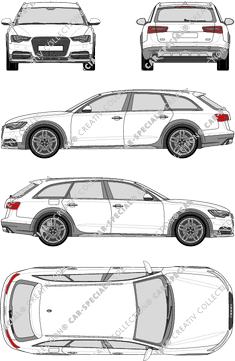 Audi A6 station wagon, 2014–2019 (Audi_090)