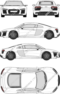 Audi R8 V10, V10, Coupé, 2 Doors (2015)
