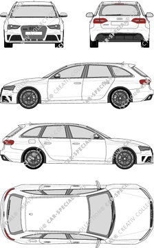 Audi RS4 Avant, Avant, 5 Doors (2013)