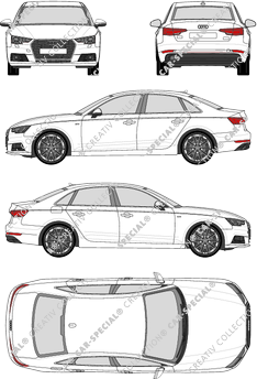 Audi A4, 2015–2019 (Audi_099)
