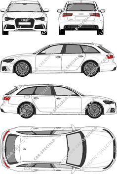 Audi RS6 Avant, Avant, 5 Doors (2013)