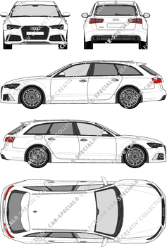 Audi RS6 Avant station wagon, 2013–2019 (Audi_102)