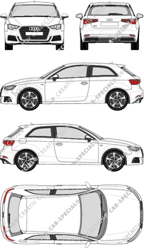 Audi A3, 2016–2020 (Audi_104)