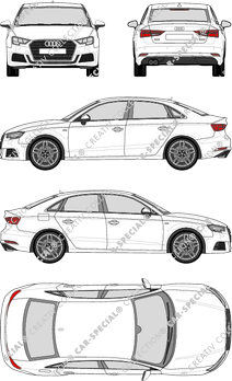 Audi A3 limusina, 2016–2020 (Audi_105)