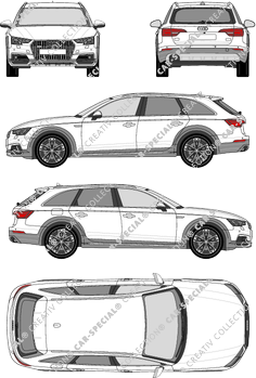 Audi A4 Allroad Quattro, station wagon, 5 Doors (2016)