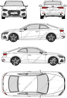 Audi A5 Coupé, current (since 2016) (Audi_107)