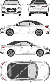 Audi A3 Descapotable, 2016–2020 (Audi_110)