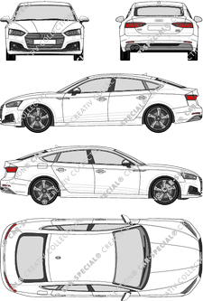 Audi A5 Sportback Kombi, aktuell (seit 2017) (Audi_112)