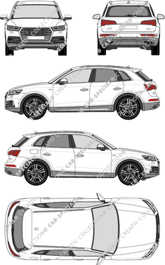 Audi Q5 station wagon, 2017–2020 (Audi_114)