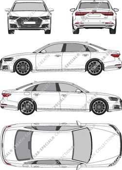 Audi A8 limusina, 2018–2021 (Audi_119)