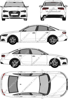 Audi A6, Limousine, 4 Doors (2014)