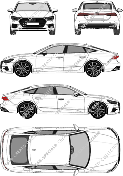 Audi A7 Sportback station wagon, attuale (a partire da 2018) (Audi_123)