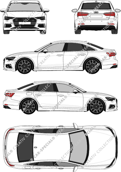 Audi A6 Limousine, aktuell (seit 2018) (Audi_124)