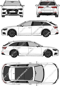 Audi A6 Avant Station wagon, current (since 2018) (Audi_126)